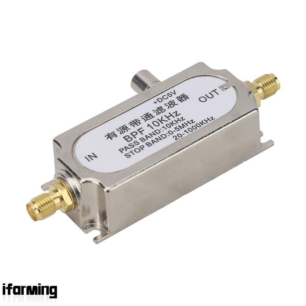 10KHz BPF Single Power Supply Active Bandpass Filter 45dB Suppression RF
