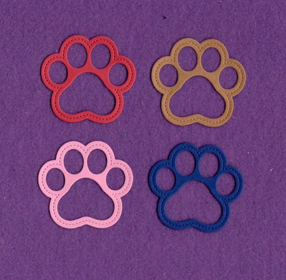 CAT PAW die cuts scrapbook cards