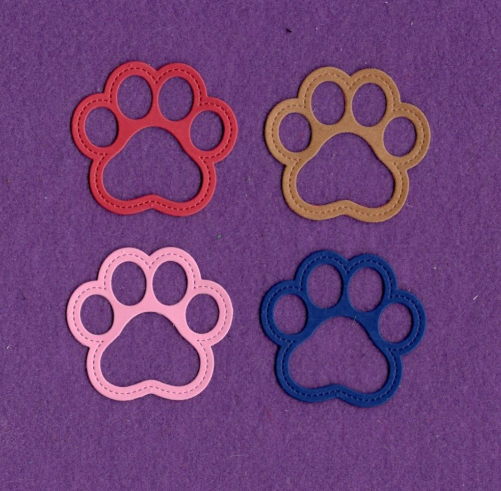 CAT PAW die cuts scrapbook cards