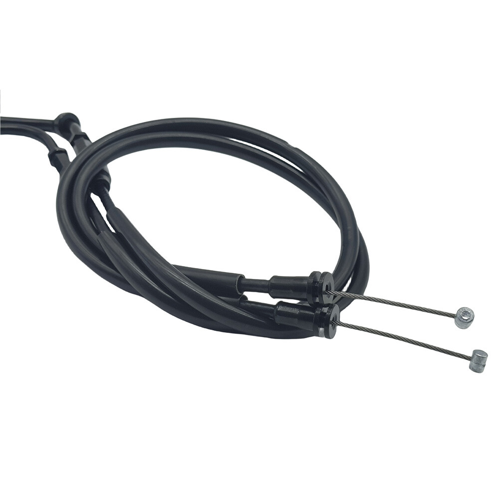 Black Throttle Cable Push & Pull Set For BMW S1000RR 2009-2014 2013 2012 2011