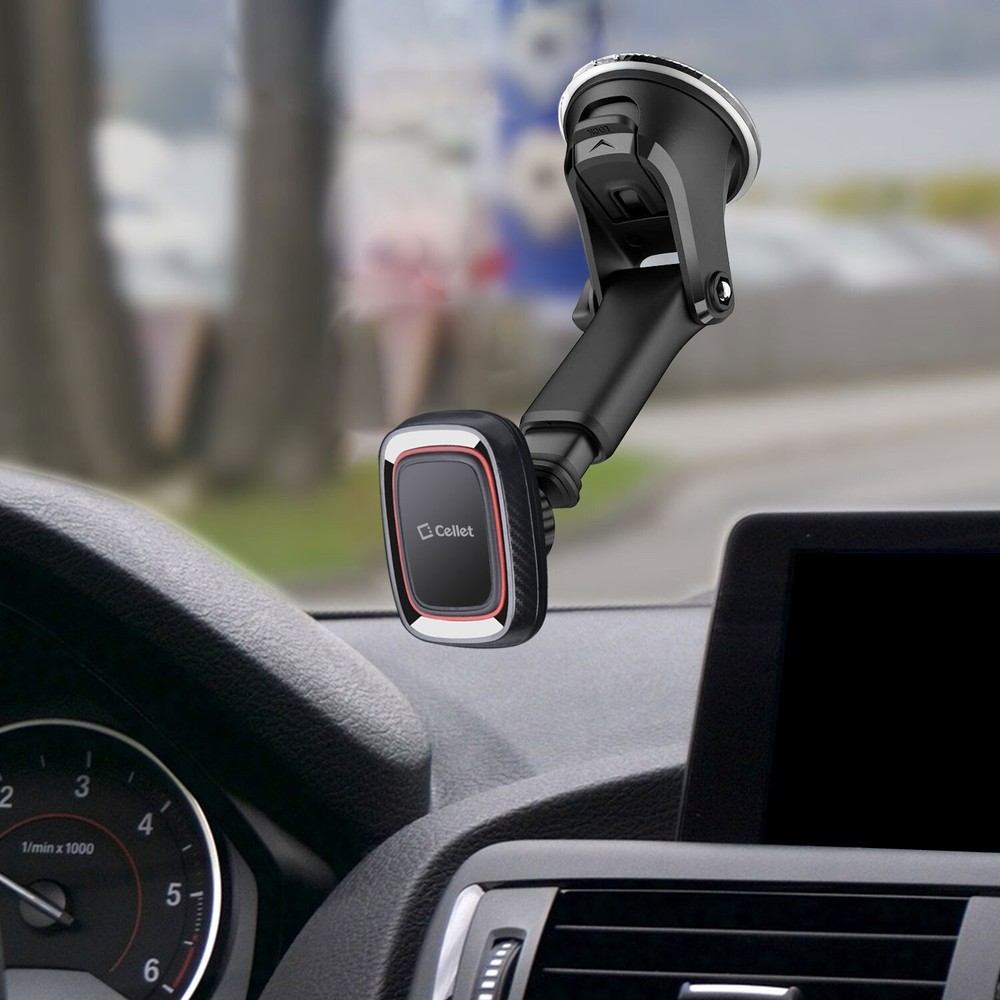 Cellet Magnetic Car Dashboard & Windshield Phone Mount with Telescoping Arm