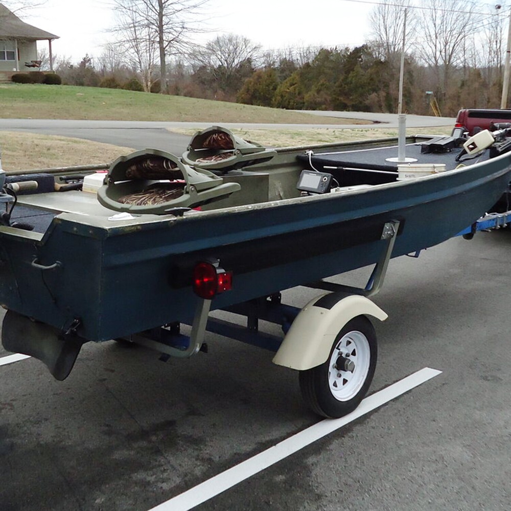 5' Adjustable Boat Trailer Guide Bunk Board Bunkboard Guide-On Rails Zinc-Plated