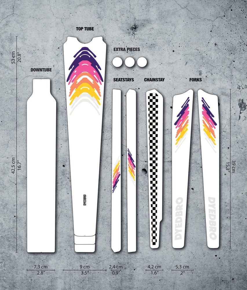 DYEDBRO - Gravel Frame Protector - Multiple Styles