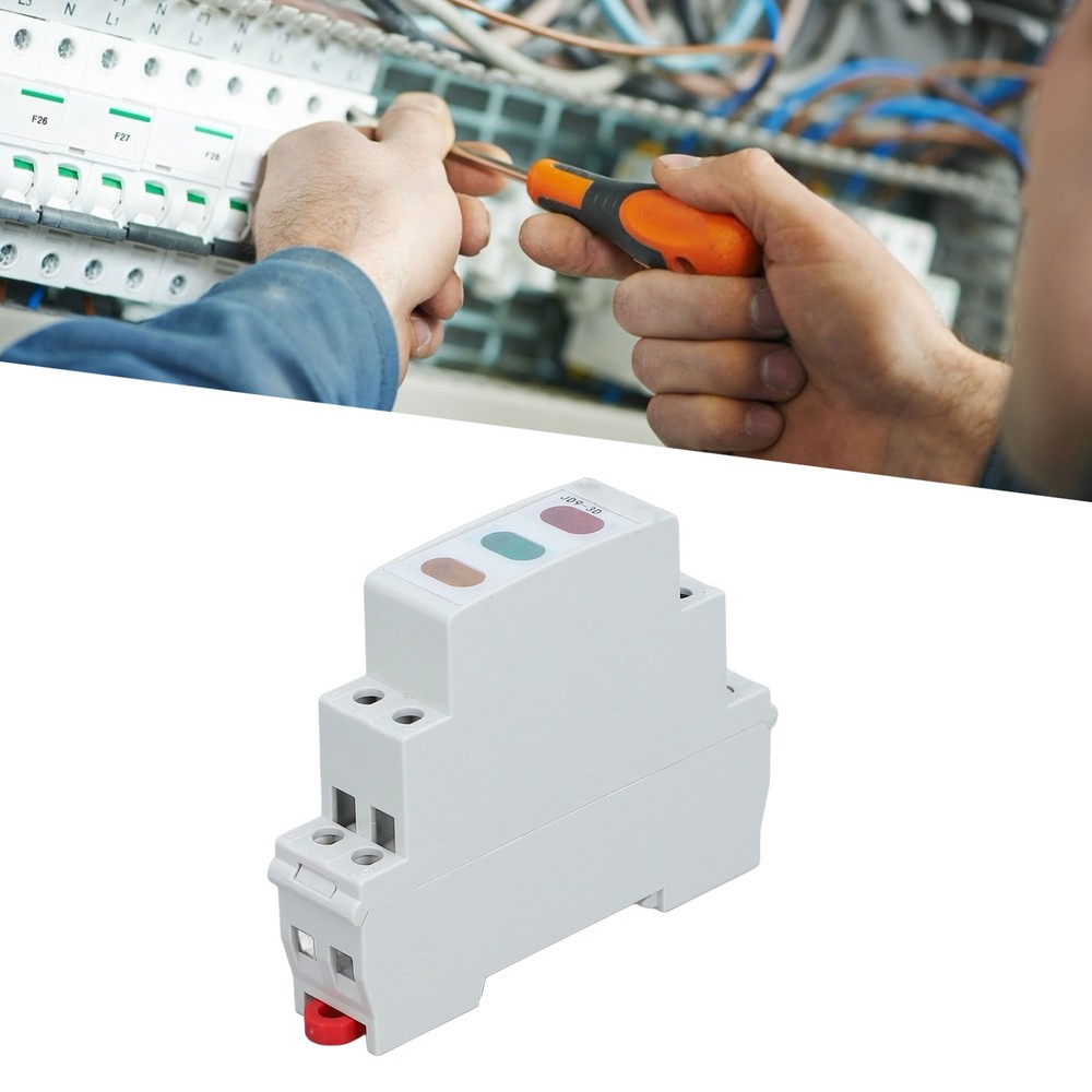 DIN Rail Indicator Light LED Indicator Lamp For Magnetic Starter Contactor.