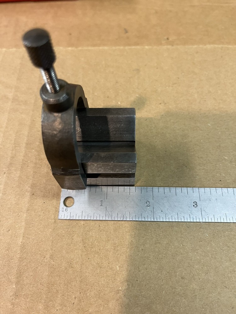 Small Toolmaker V-block W/Clamp