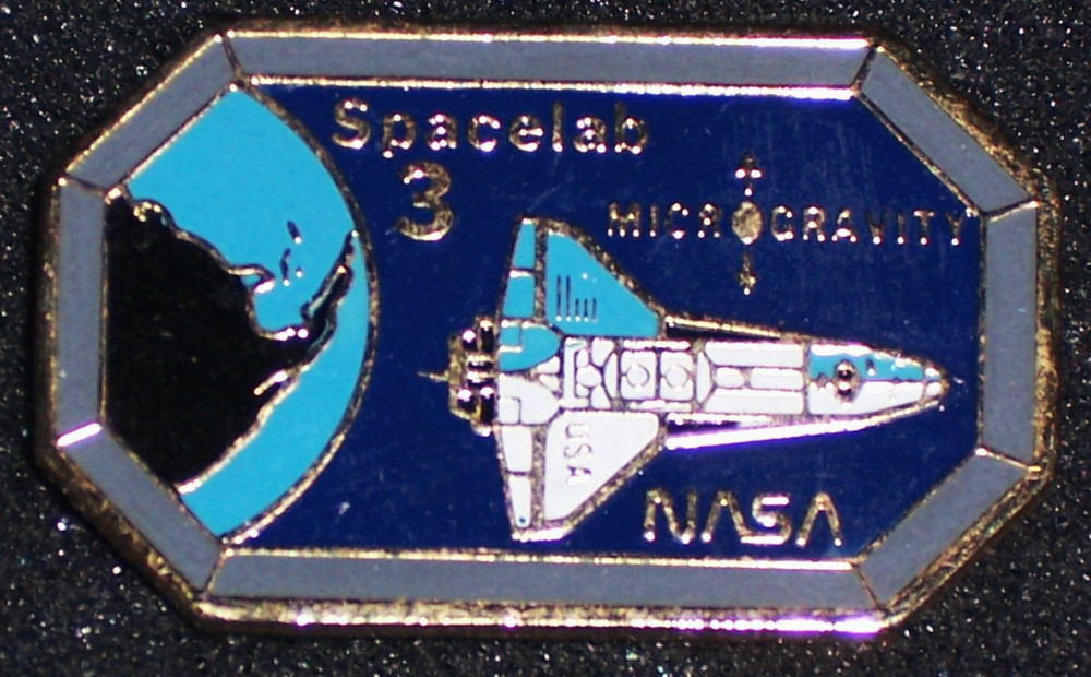 NASA - Spacelab 3 - Microgravity - Enamel PIN