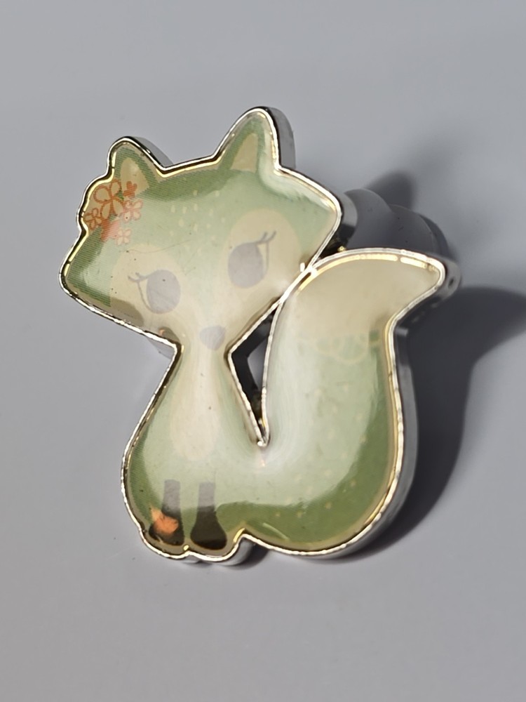 Cute Green Fox Lapel Pin