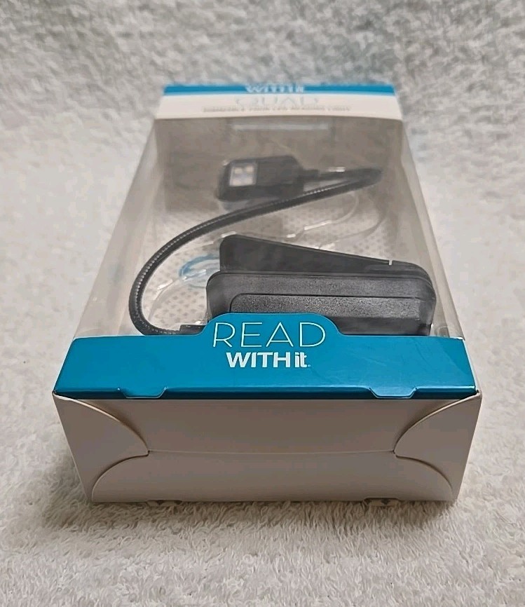 4 LED Reading Light Dimmable Quad Light - Withit - Black - NEW In Box