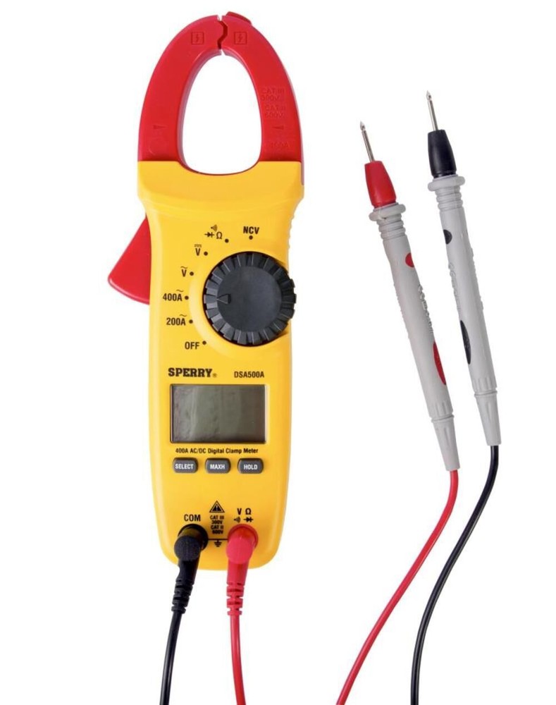 Sperry Instruments Clamp Meter Snap-Around Digital Lcd 5-Function Ac Current