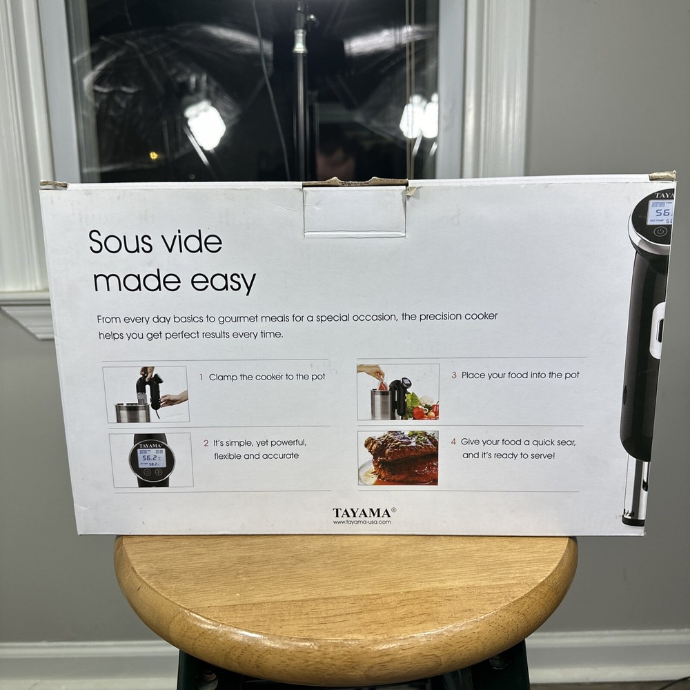 TAYAMA model ELE-01 Sous Vide immersion Circulator 1,000 watts