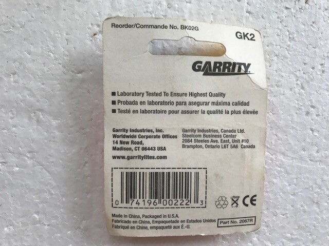 Garrity KG2 Krypton base Flashlight using 2D batteries, Lot of 5