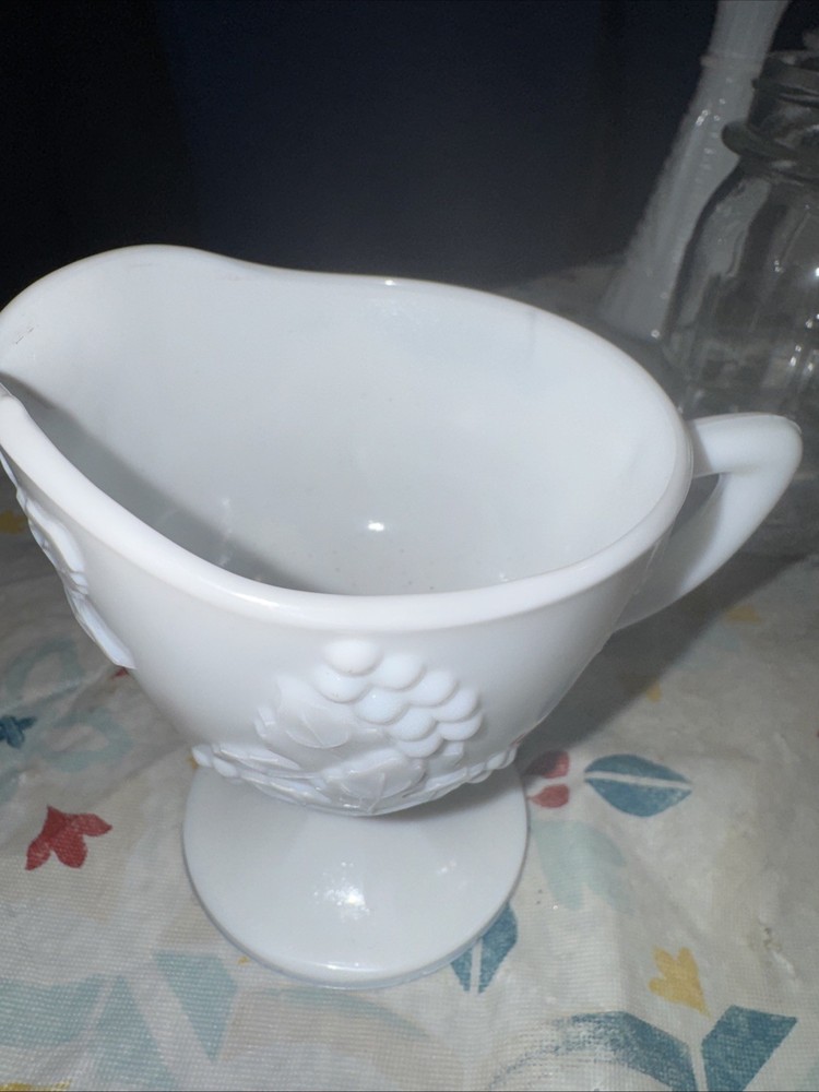 Milk Glass Creamer Pitcher