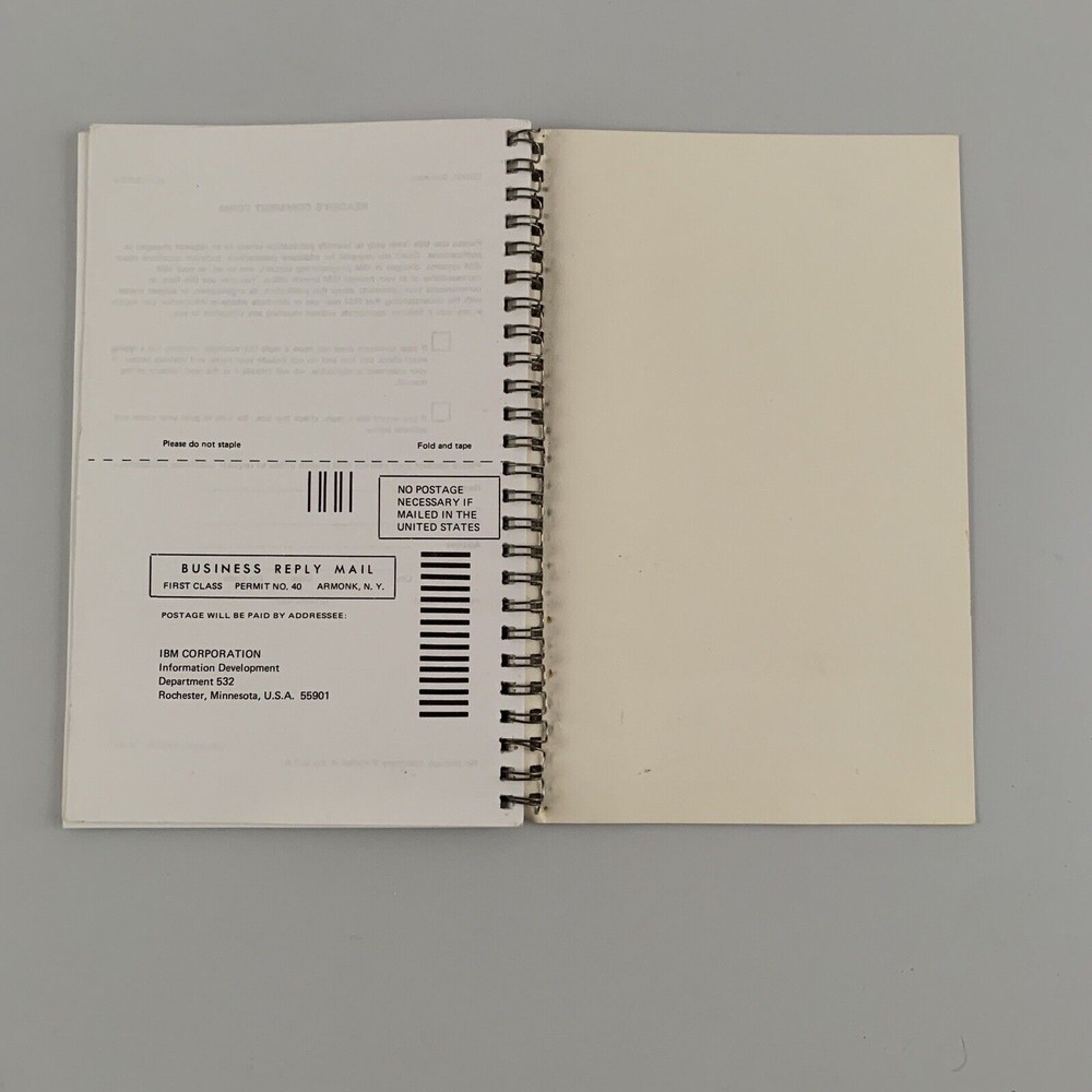 IBM System/36 COBOL Summary Manual VTG 1986 Fourth Edition