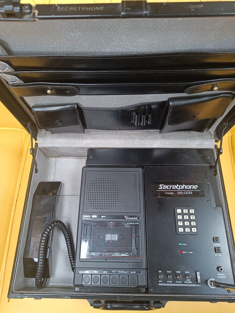 Briefcase with secret phone
