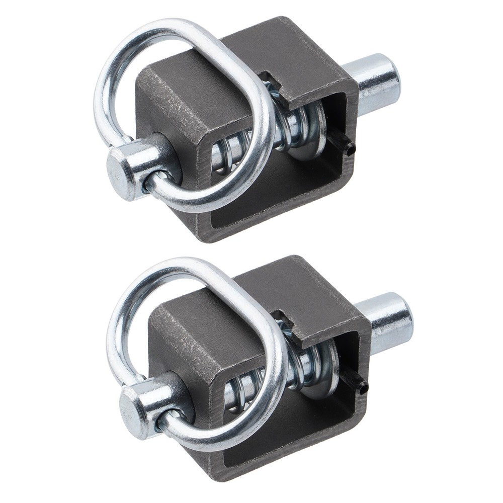 SPARKWHIZ (2) Universal Spring Trailer Gate Weld-On Spring Latch Lock Assembly