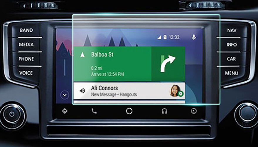 Crystal Clear Screen Protector for 2017 Volkswagen Golf Vehicle Navigation