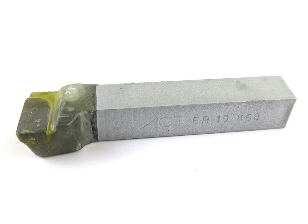 1pc ACT FR-10 K68 Grade Carbide Brazed Lathe Tool Bit 0° Offset Edge 5/8" Shank