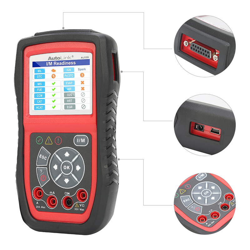 Autel AutoLink AL539B Battery Electrical Circuit Tester OBD2 Code Reader Scanner