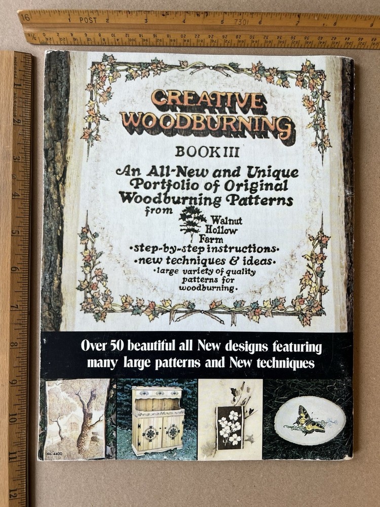 Creative Woodburning Book III Walnut Hollow Farm 50+ Patterns & Techniques