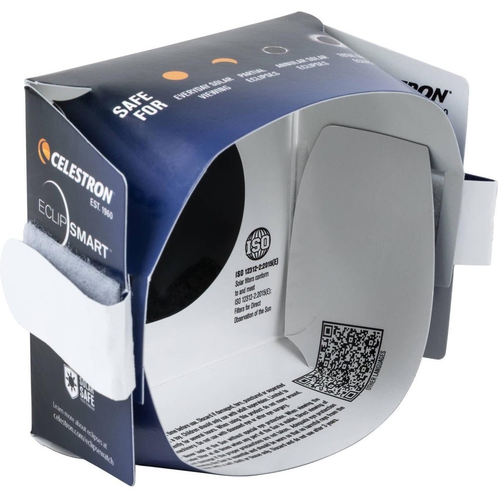 Celestron – EclipSmart Safe Solar Eclipse Telescope and Camera Filter – OD