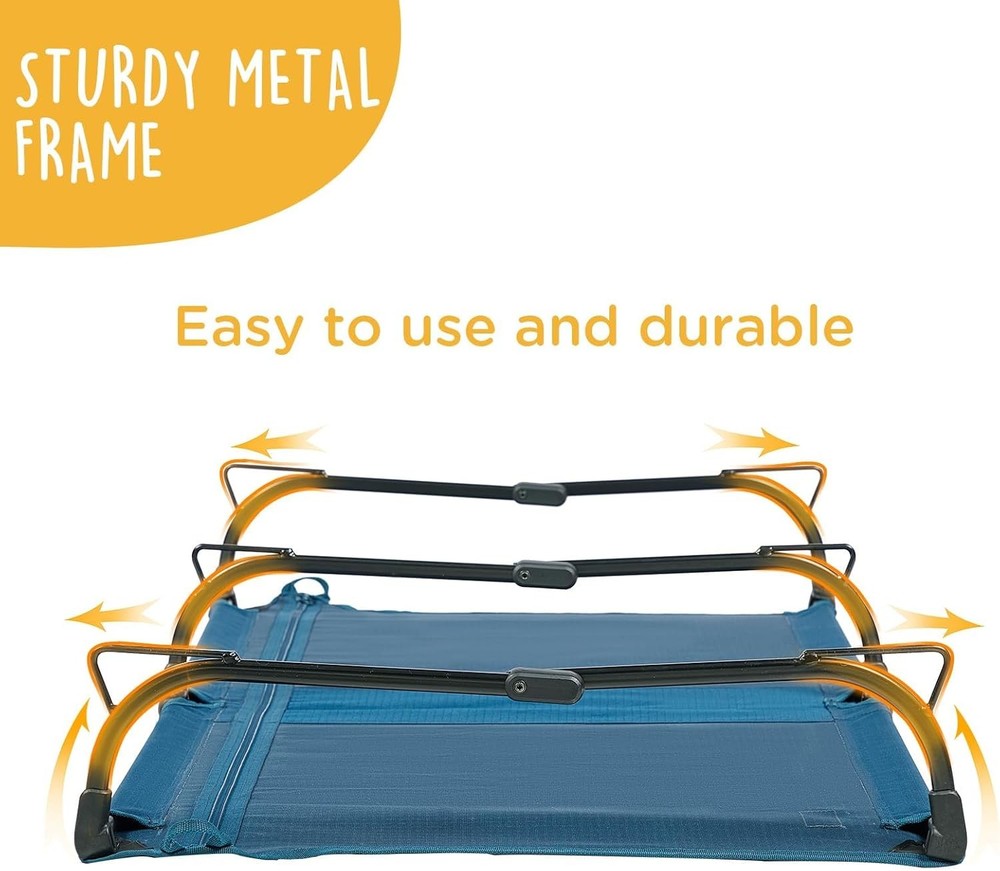 Daisy Folding Bed, Medium-Sized Foldable Elevated Pet Bed