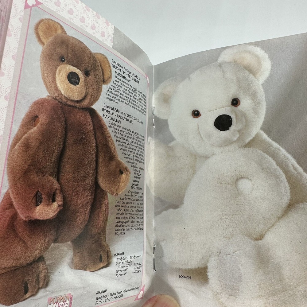 Gotz Doll Catalog 1992 Vintage