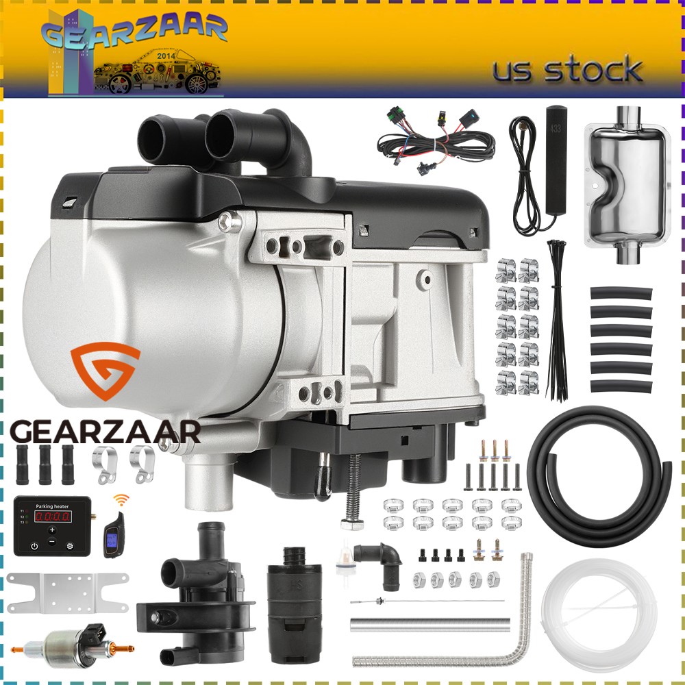 12V 6KW Diesel Water Heater Kit Pump Remote Control Fits Car Boat Campervans RV