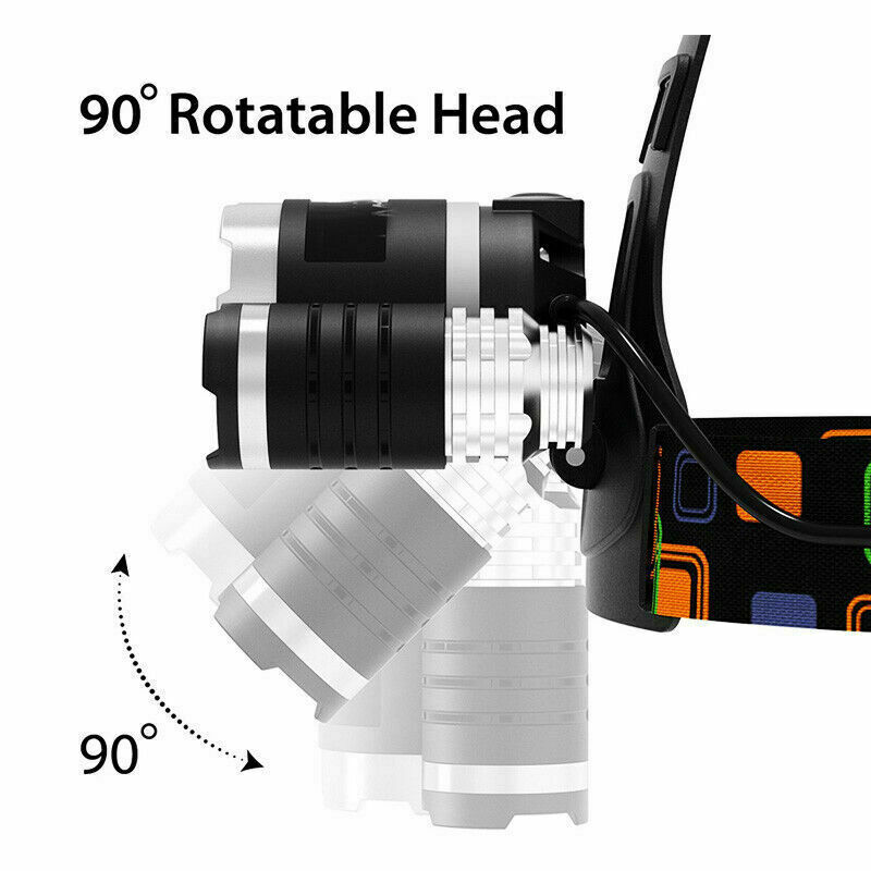 1000LM Headlight Headlamp Head Torch Flashlight Work Light Lamp