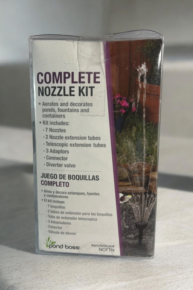 Pond Boss NLFTN Complete Nozzle Kit, Black NEW
