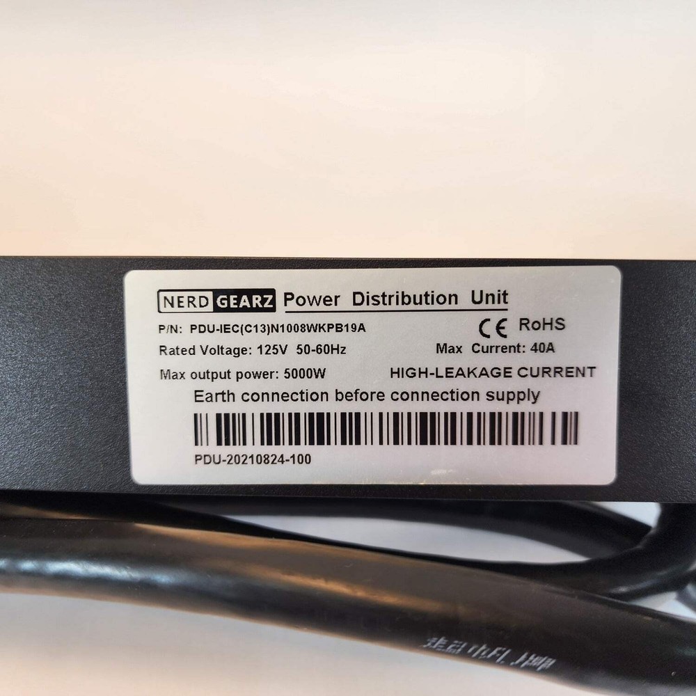NerdGearz Power distribution unit PDU-20210824-100