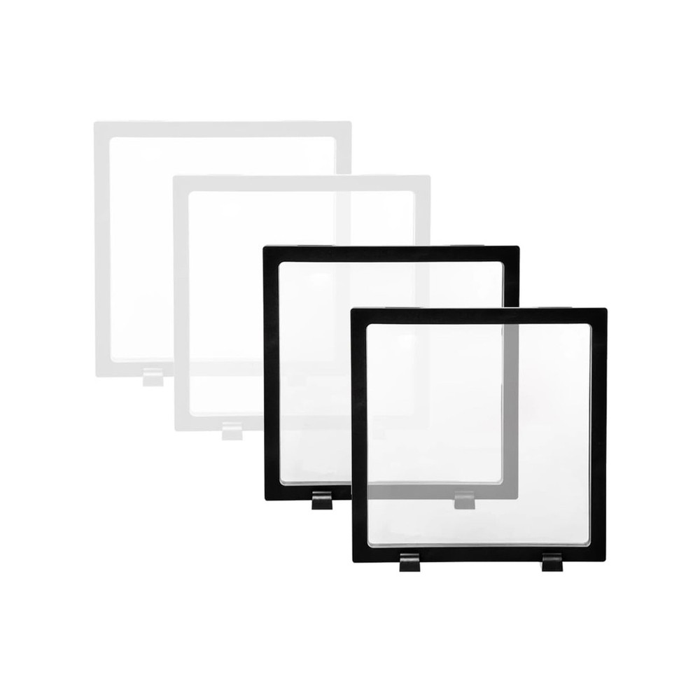 4 Pcs 3D Floating Display Case Frame Display Holder Stands Transpar... Fast Ship