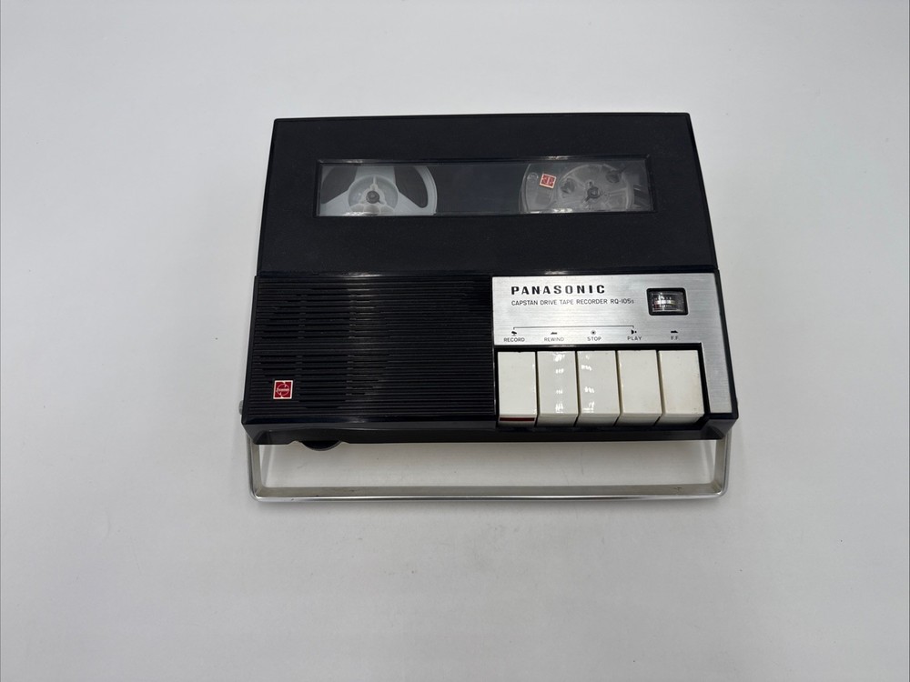 UNTESTED POWERS ON Panasonic RQ-105S Solid State Reel To Reel Tape Recorder