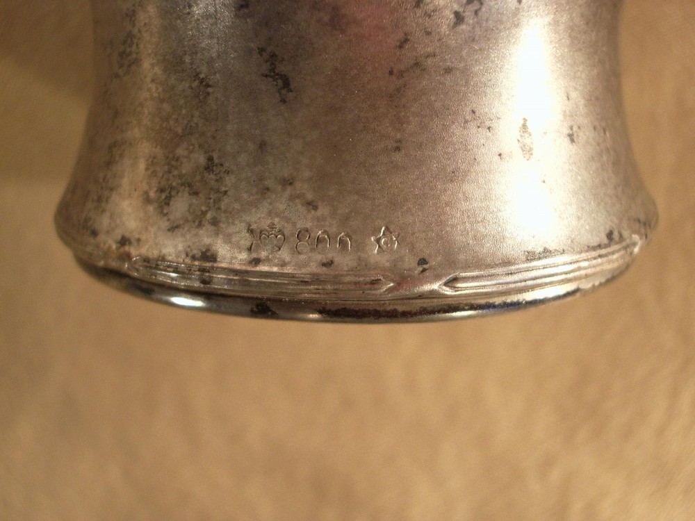 ANTIQUE GERMAN 800 SILVER ENGRAVED NAPKIN RING