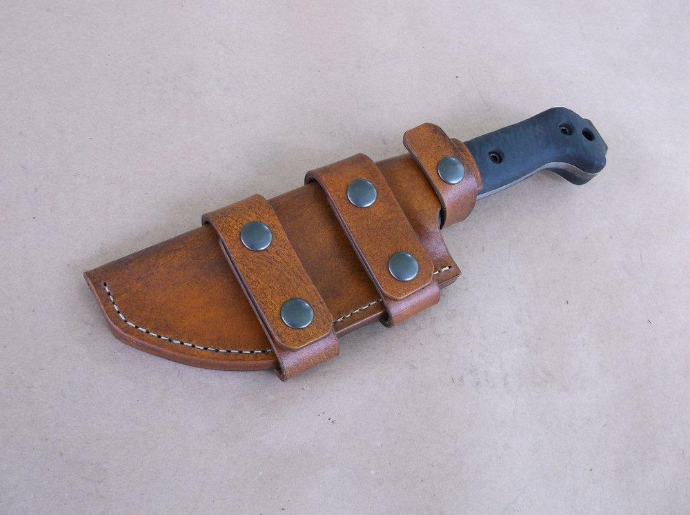 KA BAR BECKER BK-2 CUSTOM LEATHER SHEATH (SHEATH ONLY) !READ DESCRIPTION!