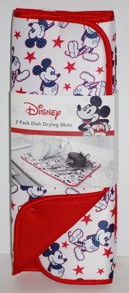 Disney Mickey Mouse Americana 2pk Dish Drying Mats