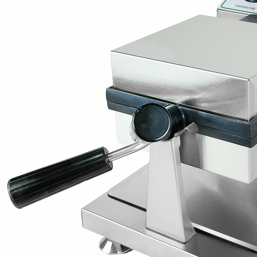 1200W Electric Egg Waffle Maker Double-Sided Heating Considerate Design Silver