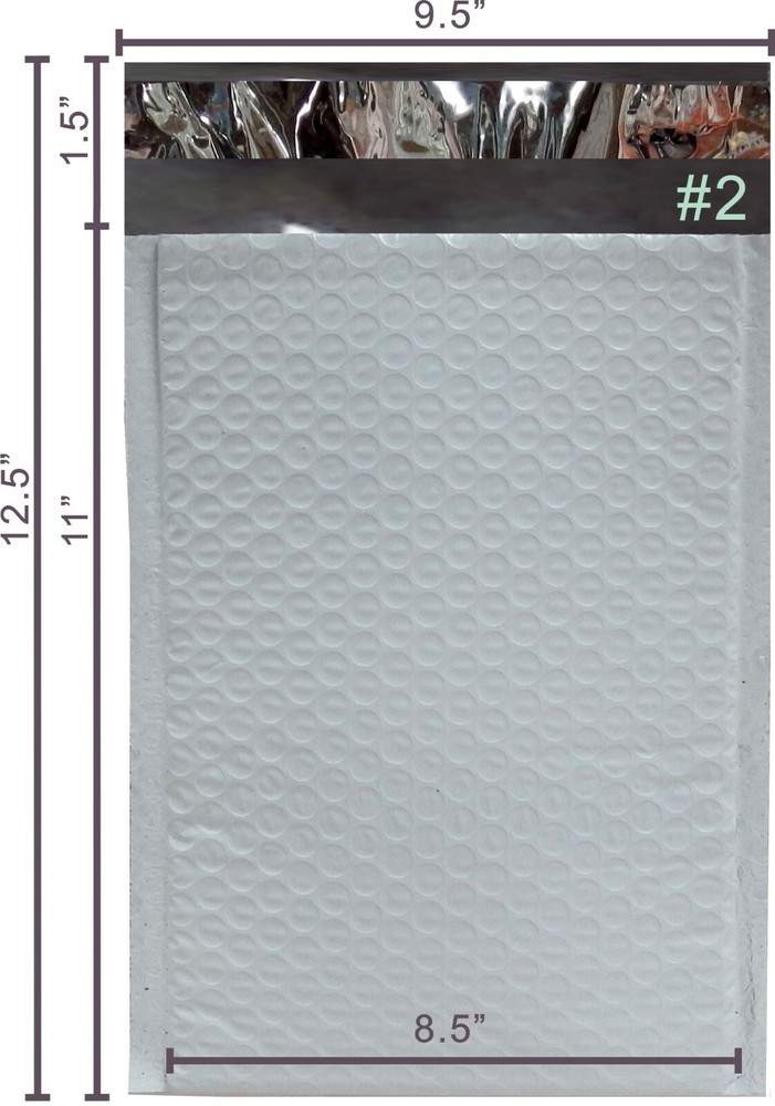 Polycyberusa® 400 #2 8.5 X 11 Poly Bubble Mailers Padded Envelopes
