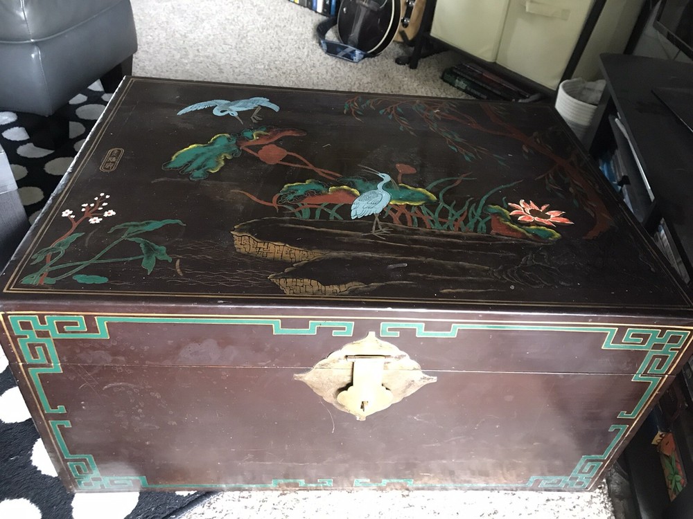 Maitland Smith Limited Hand-Painted Chest