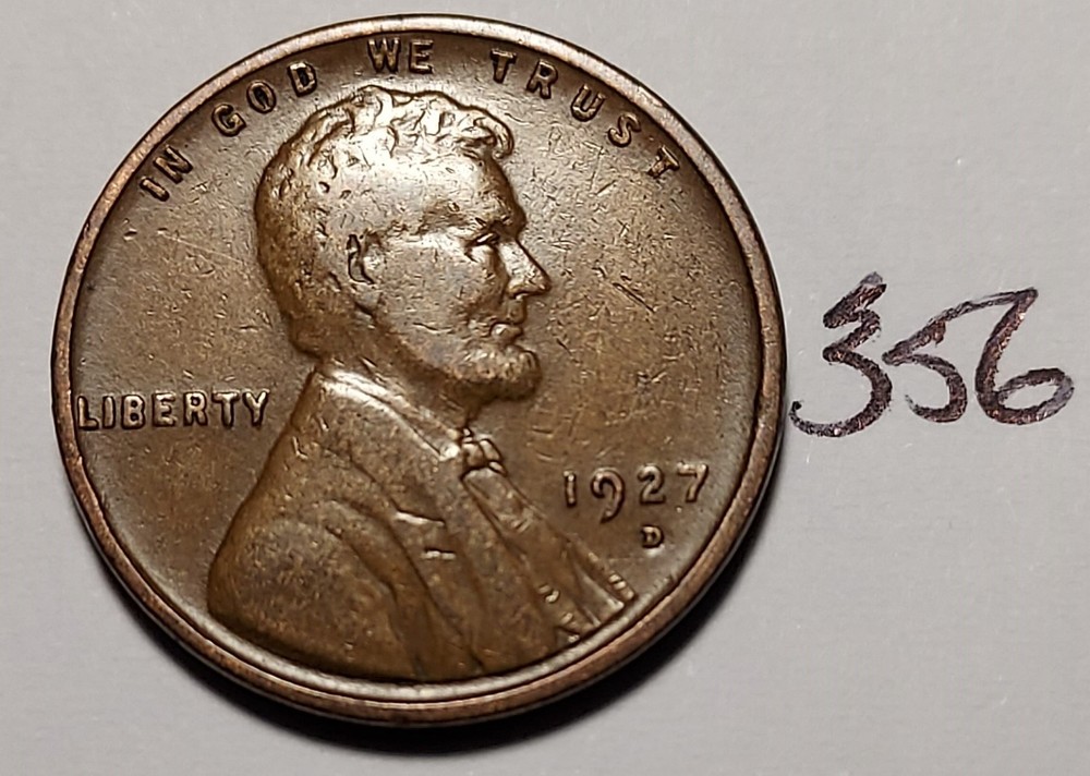 1927-D Lincoln Wheat Cent         #356