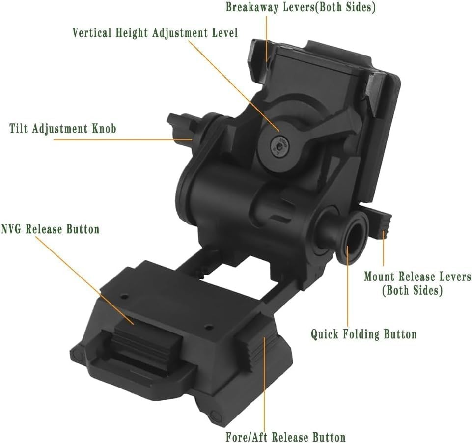 Tactical Helmet Mount for Night Vision Goggles