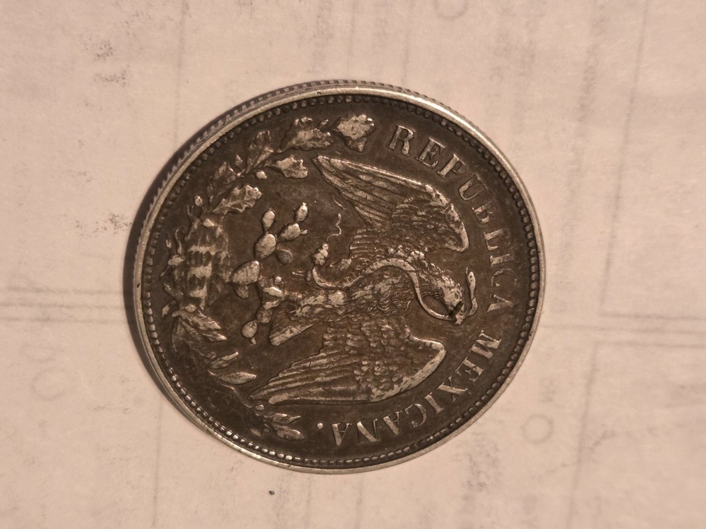 1901 Mexican Peso Am Mintmark