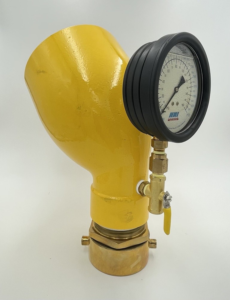 2-1/2" NST Hydrant Flow Test Swivel Diffuser 100Psi/1680 GPM Gauge