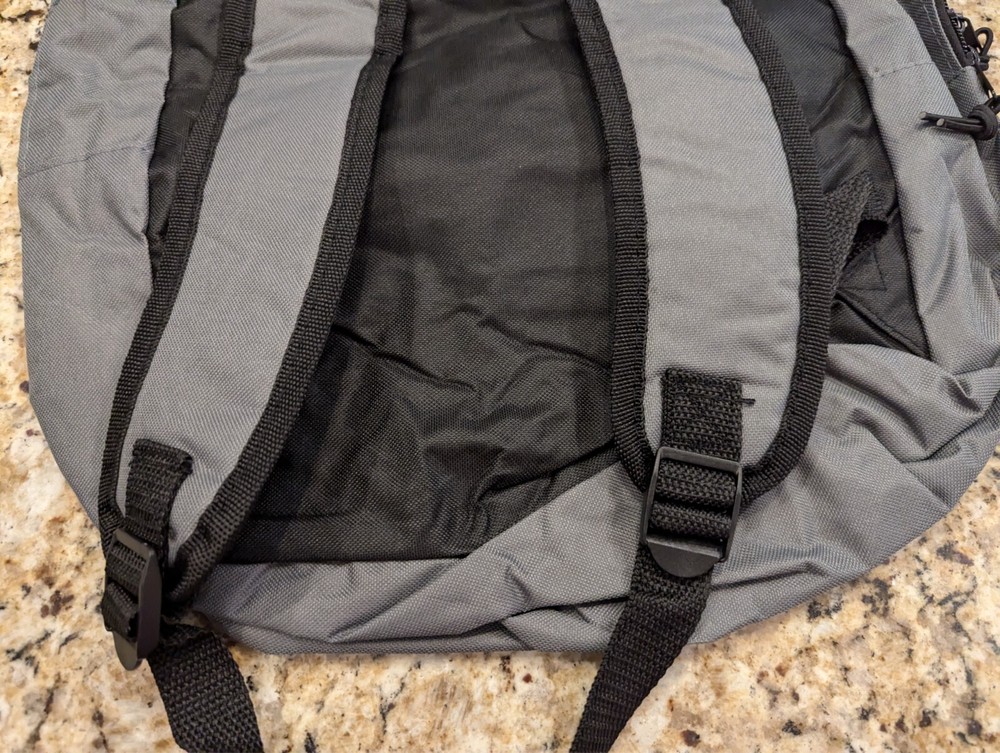 Moda West Kids Backpack Padded Straps with Front Zipper Pocket Dark Grey