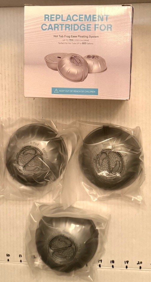 Replacement Cartridge For Hot Tub Frog Ease Floating System 3-Pack