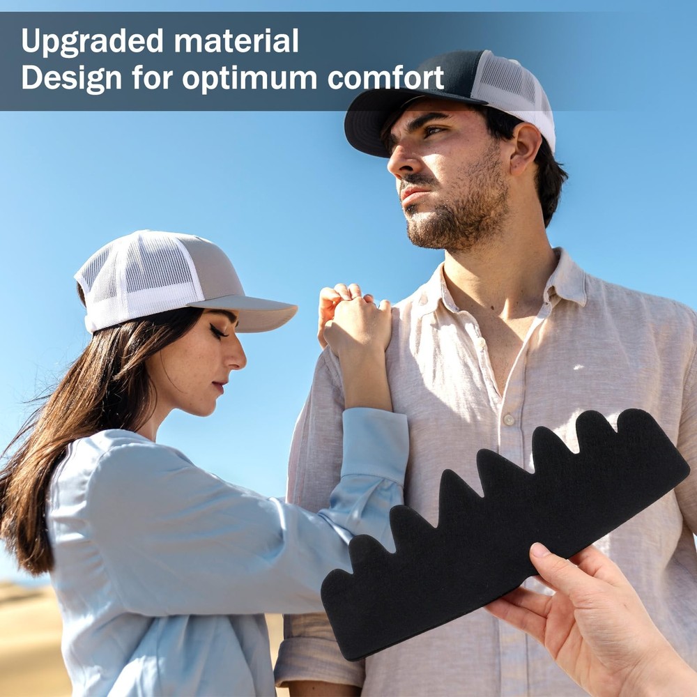 10 Pcs No Sweat Hat Liners Baseball Caps Inserts Shapers for Men Washable Hat...