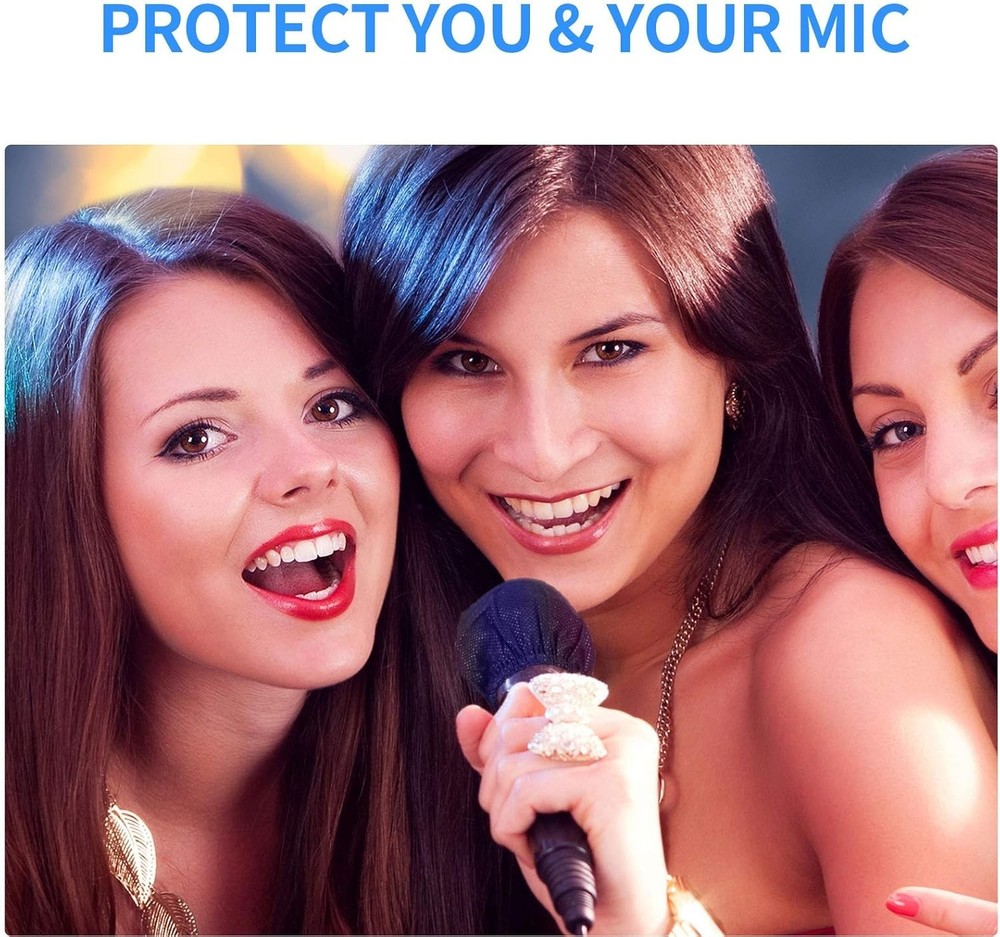 Sanitary Microphone Cover 400 Pack Black