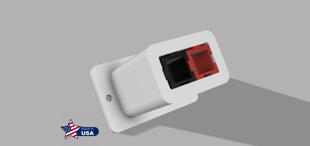 Panel Mount, Compatible With Anderson PowerPole PP75 75A Connector Pair