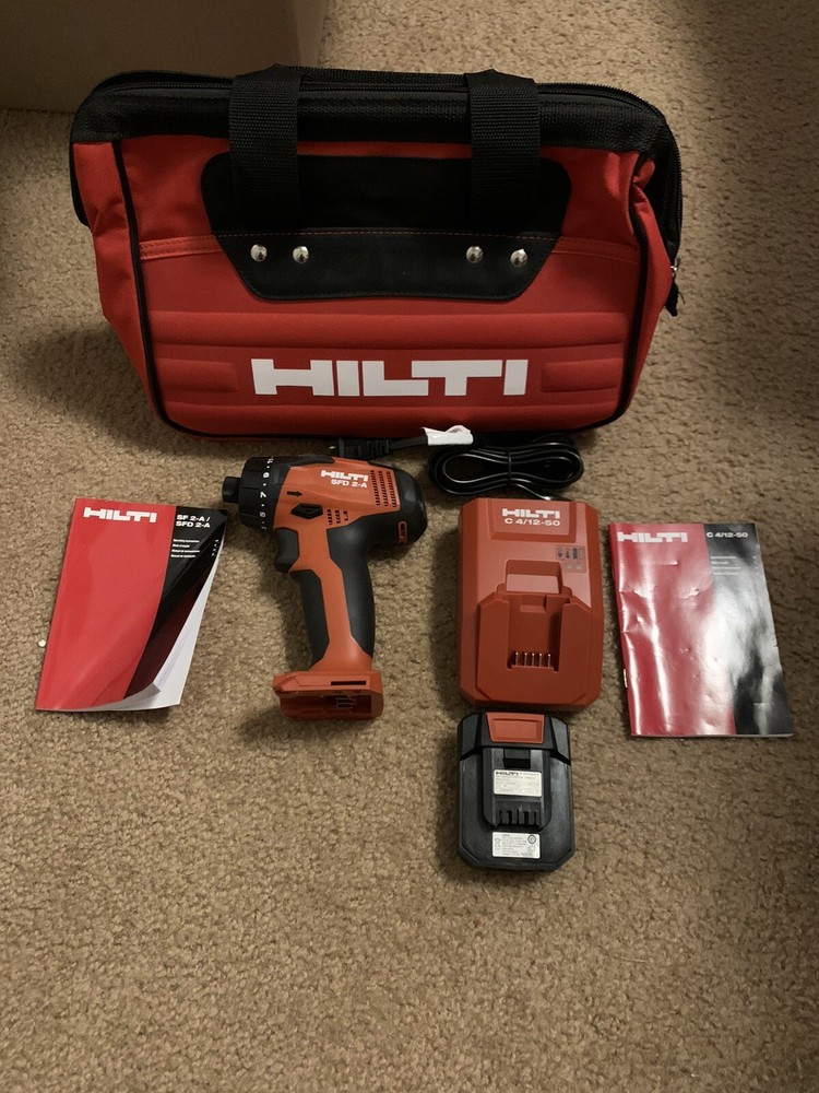 New HILTI SID 2-A 12V Drill Impact Driver With Battery, Charger & Tool Bag
