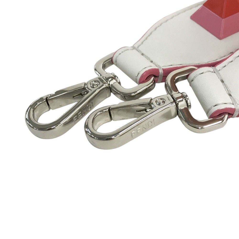 FENDI Shoulder Strap Leather Studs 8AV077 Multicolor w/ Storage Bag