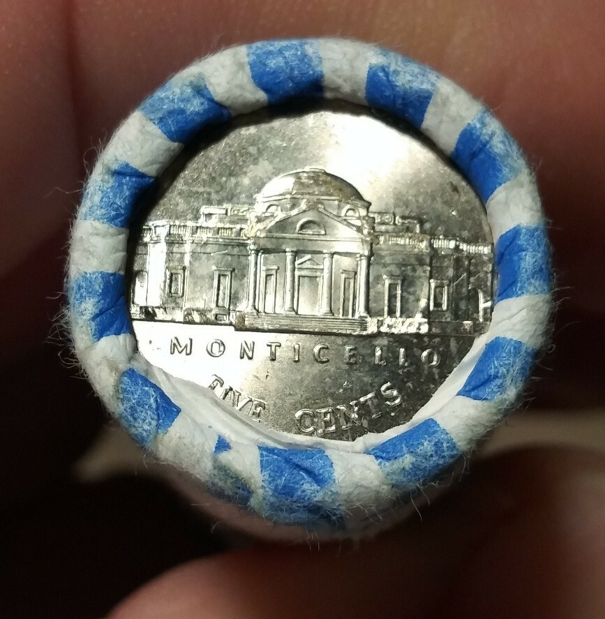 2019 P JEFFERSON NICKEL ROLL ********** Error enders **********